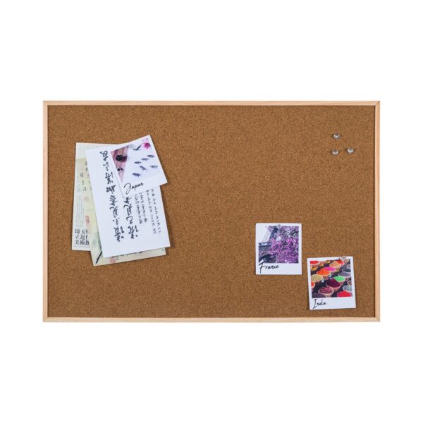 MEMORIA - Tablon de anuncios de corcho con marco de aluminio